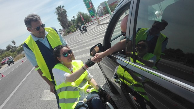 Personas con lesión medular de Murcia concienciarán este lunes a los conductores en controles de velocidad
