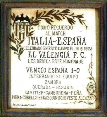 El primer partit de seleccions a Mestalla