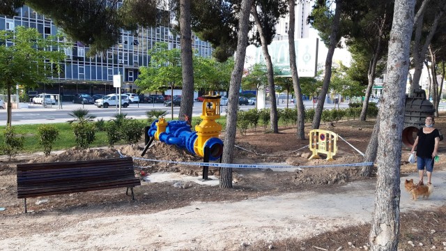 Benidorm amplía el Museo del Agua al aire libre con nuevas piezas de la conducción de Guadalest 