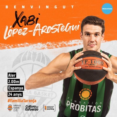 El Valencia Basket valora la progresión de López-Arostegui 