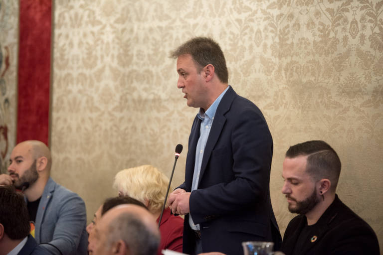 El portavoz de Compromís en el Ayuntamiento de Alicante, Natxo Bellido, en imagen de archivo. - 