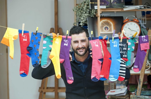 Los calcetines de colores que arrasan con sus cerditos