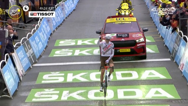 El australiano O'Connor culmina una larga escapada en el primer final en alto