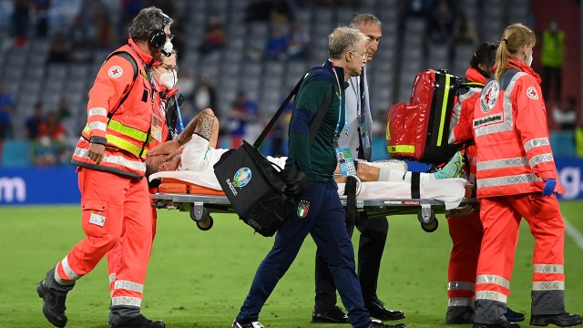 Spinazzola, con una posible lesión en el tendón de Aquiles, será baja ante España