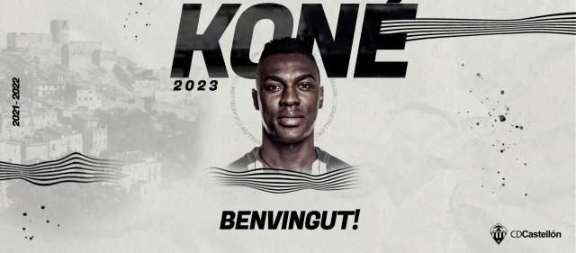 El Castellón incorpora al delantero Koné a las filas albinegras