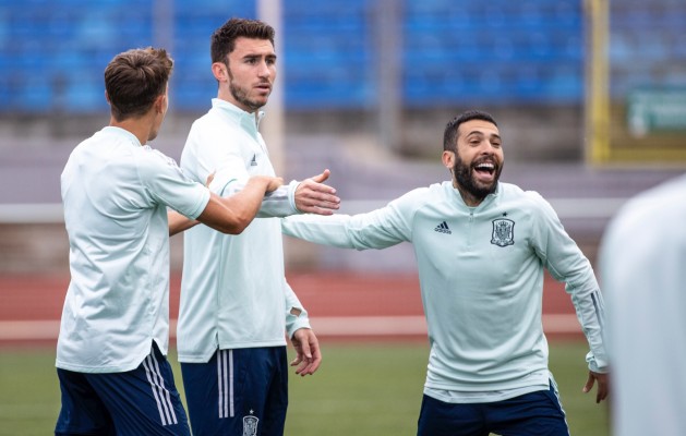 España completa el último entrenamiento antes de los cuartos de final
