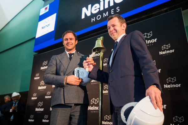 Neinor Homes debuta en bolsa disparándose un 7,2%