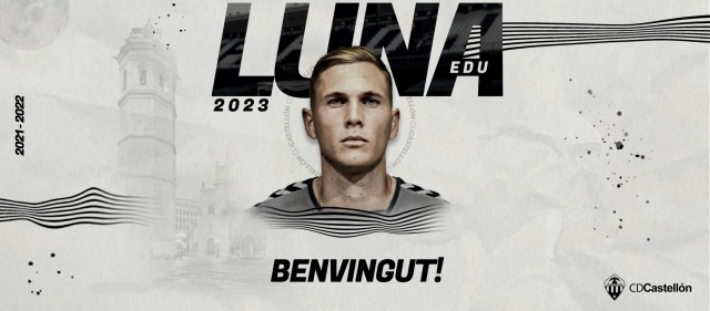 El defensa central Edu Luna, primer fichaje oficial del Castellón