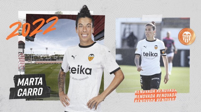El Valencia confirma la renovación de Marta Carro hasta 2022