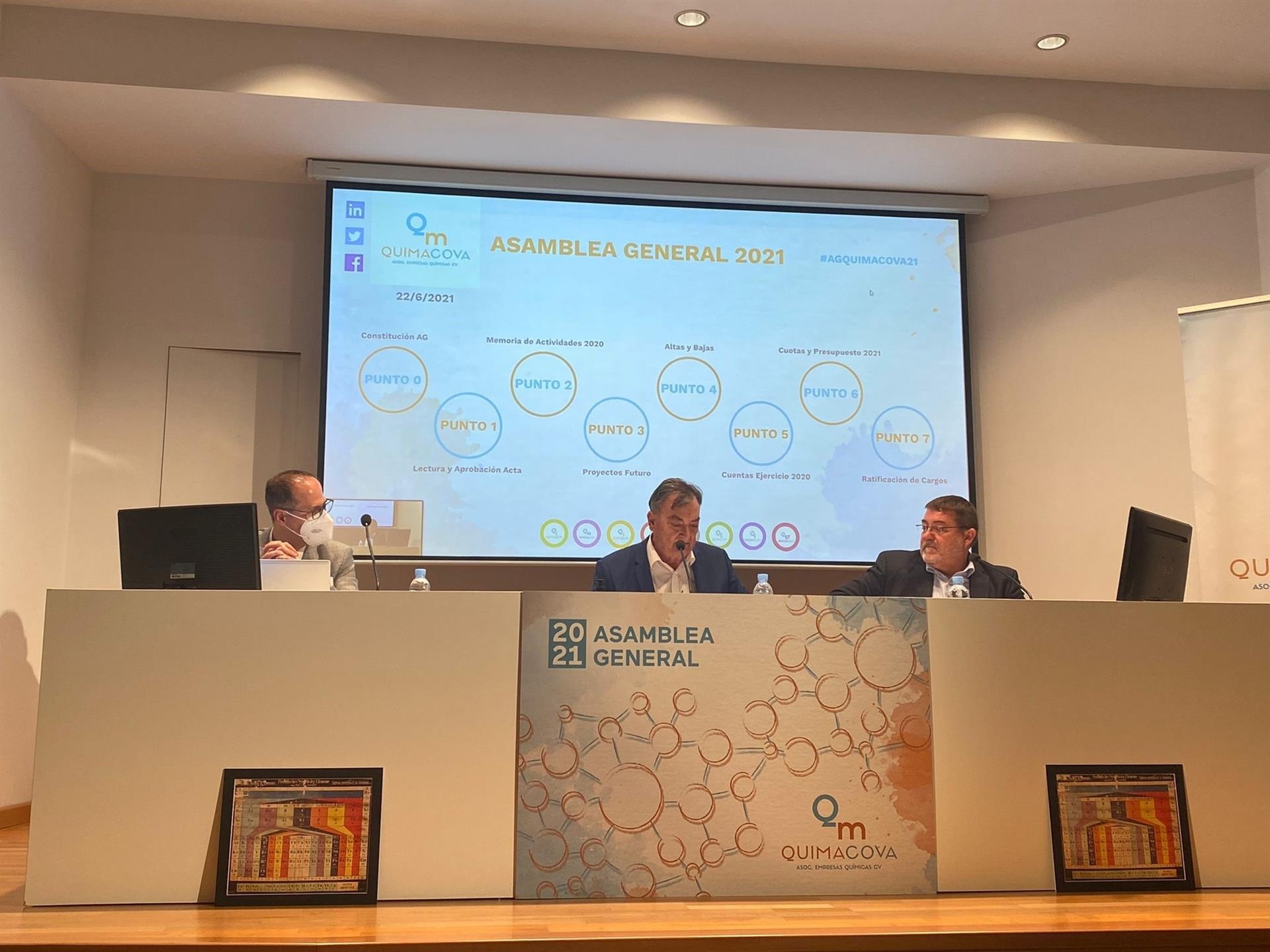 Miguel Burdeos, reelegido presidente de Quimacova hasta 2025