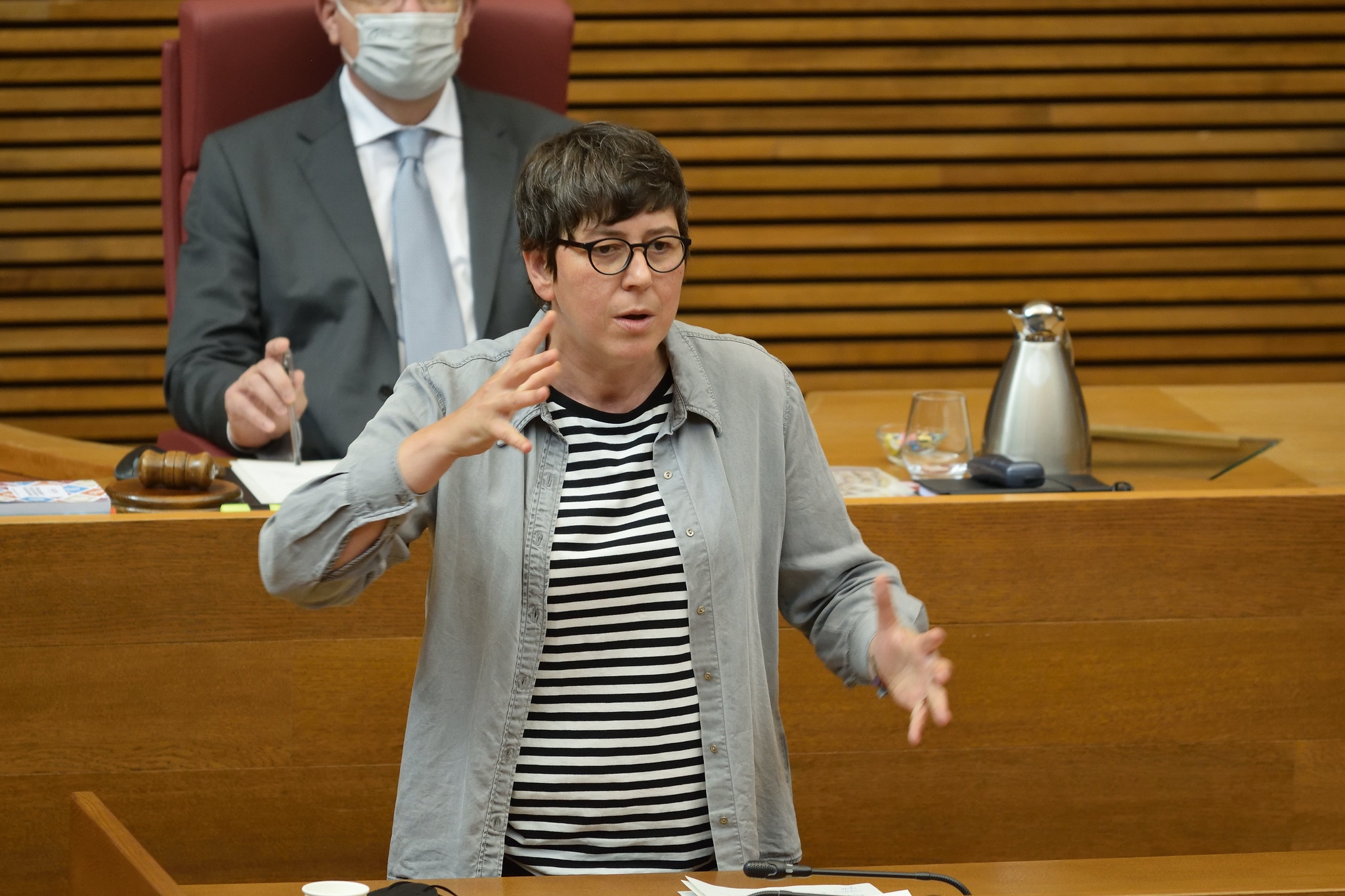 La síndica de Unides Podem, Pilar Lima. Foto: CORTS - 