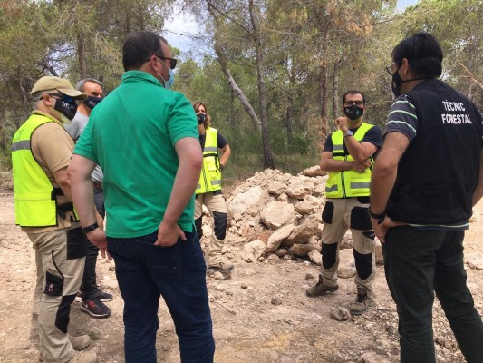 El director general de Prevención de Incendios Forestales visita los avances del proyecto Guardian