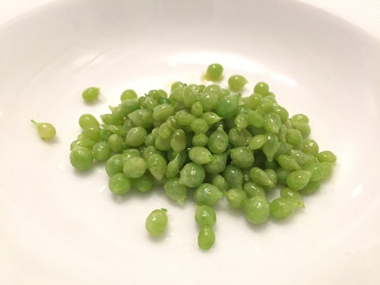 Guisantes lágrima en Askua