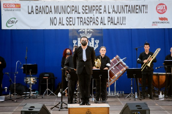 La banda municipal se planta contra la absorción de la plantilla por parte del Palau