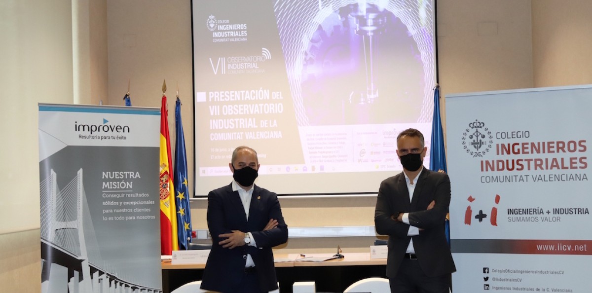 Salvador Puigdengolas, decano del COIICV y Sergio Gordillo, socio director de Improven.  - 