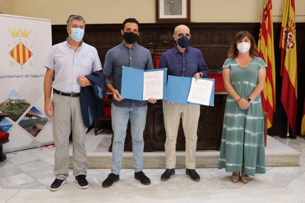 Sagunto firma el convenio con Secot para albergar un Aula de Emprendimiento