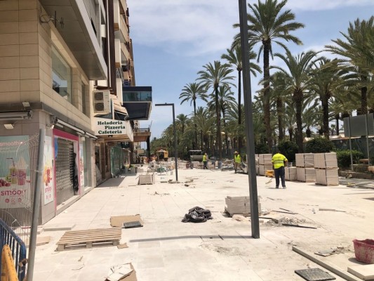 Alicante avanza en la reapertura gradual de La Explanada para anticipar el uso de las terrazas