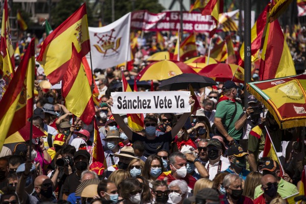 La Policía Municipal de Madrid eleva a 126.000 los asistentes a la concentración contra los indultos