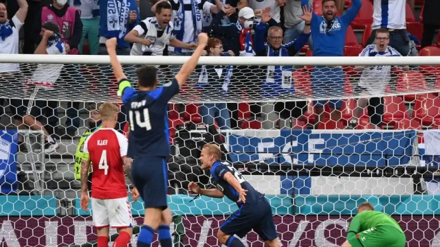 Finlandia congela a una Dinamarca golpeada por el drama de Eriksen