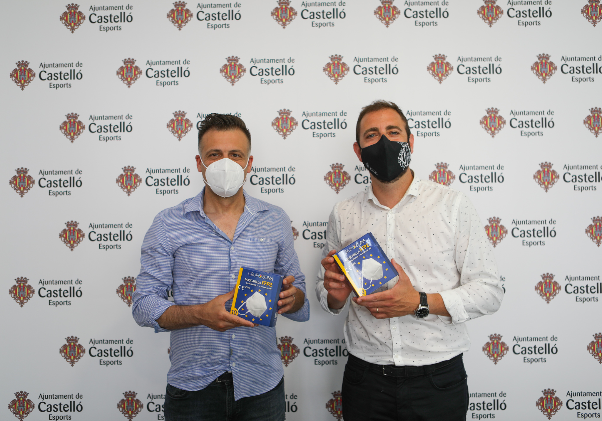El Grupo Zona dona 10.000 mascarillas FFP2 al Patronato Municipal de Deportes 
