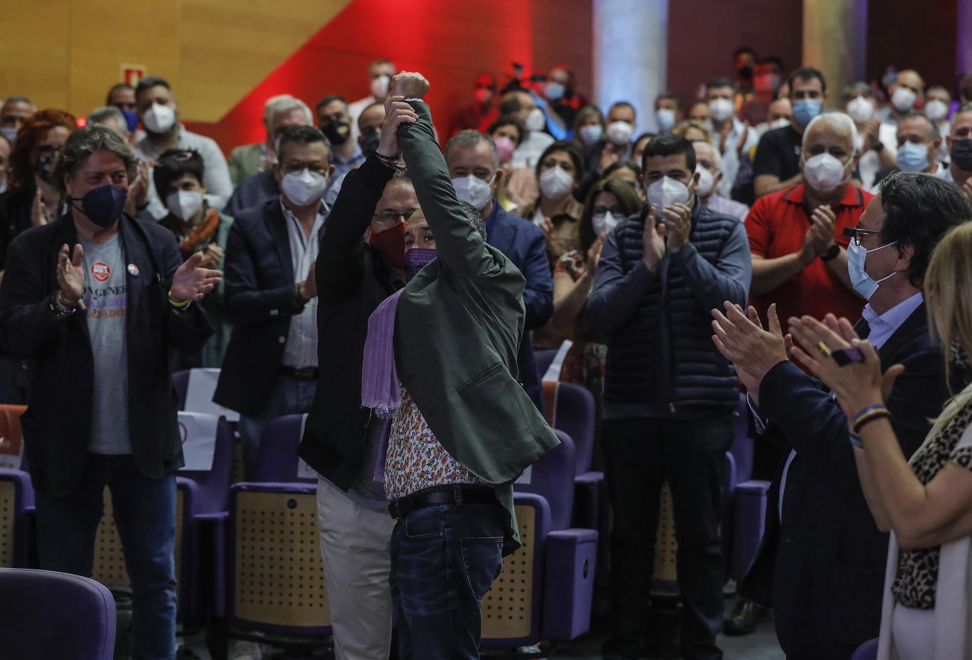 Pepe Álvarez, durante el acto de clausura del 43 Congreso Confederal de UGT. Foto: ROBER SOLSONA/EP - 