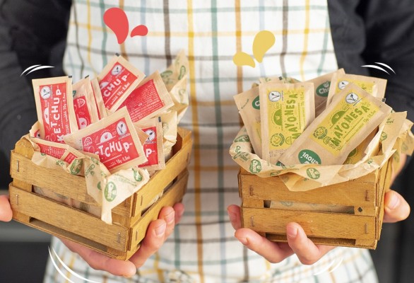 Grupo Choví lanza el primer sobre monodosis con papel al mercado de salsas