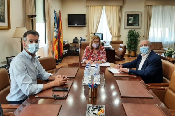 Vinos Alicante transmite al Gobierno su preocupación por la proliferación de plantas solares en el Vinalopó