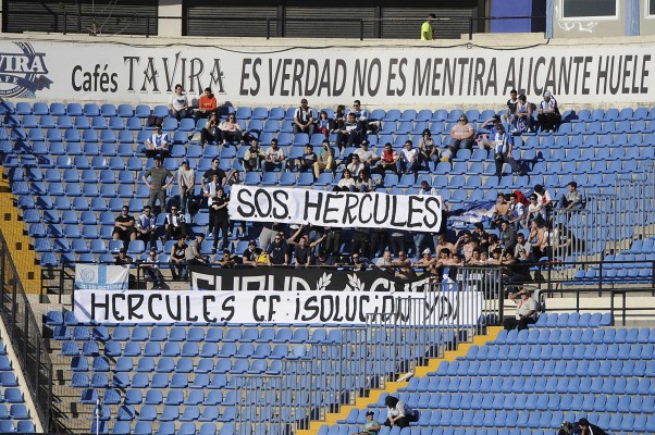 La afición del Hércules no se resigna