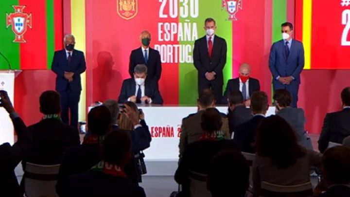 España y Portugal presentan su candidatura para el Mundial de 2030 con el apoyo de Felipe VI 