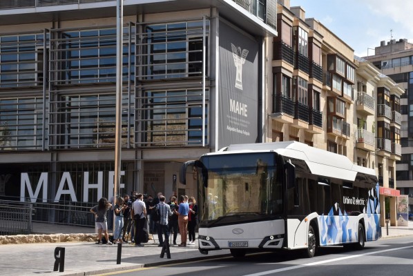 Movilidad de Elche prueba hasta el sábado un autobús 100% eléctrico en las líneas J, K1 y K2 