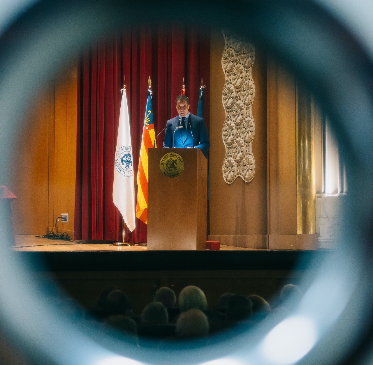 Eduardo Zaplana, durante una conferencia. Foto: KIKE TABERNER - 