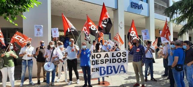 La huelga en BBVA registra un seguimiento superior al 70% de la plantilla, según CCOO