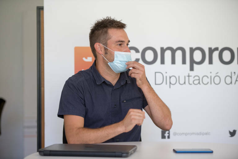 Gerard Fullana, portavoz de Compromís en la Diputación de Alicante. Foto: RAFA MOLINA - 