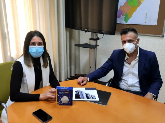 Grupo Zona dona a la Diputación 50.000 mascarillas FFP2 para grandes eventos deportivos