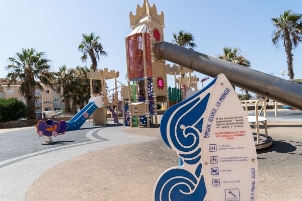 El Parque Jessica de La Manga será recuperado tras el verano, más de un año después de anunciarse las obras


