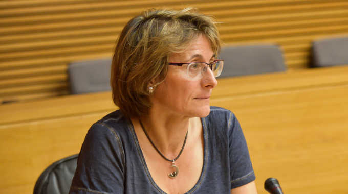 Eva Alcón en una comisión parlamentaria - 