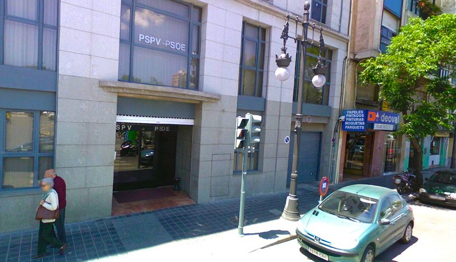 Sede del PSPV-PSOE en la calle Blanquerías - 