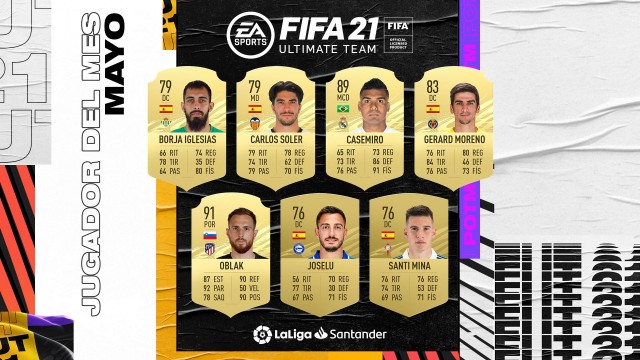 Carlos Soler, nominado a jugador del mes en LaLiga