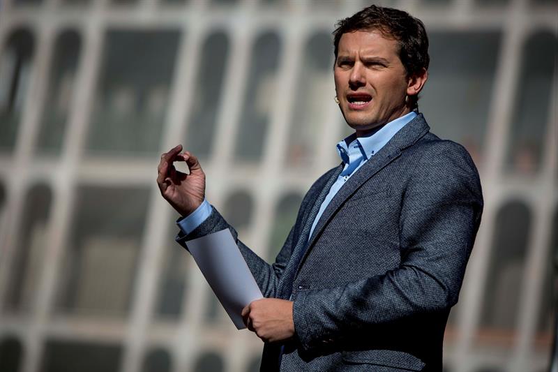 Albert Rivera, durante el acto en Valencia - 