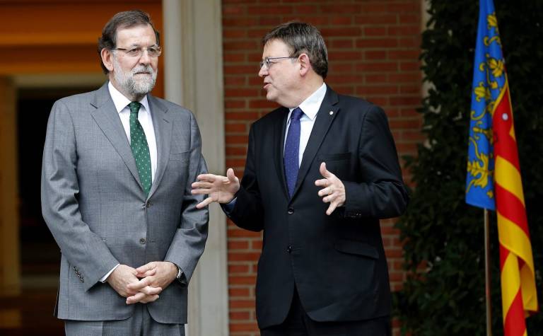 Mariano Rajoy y Ximo Puig. - 