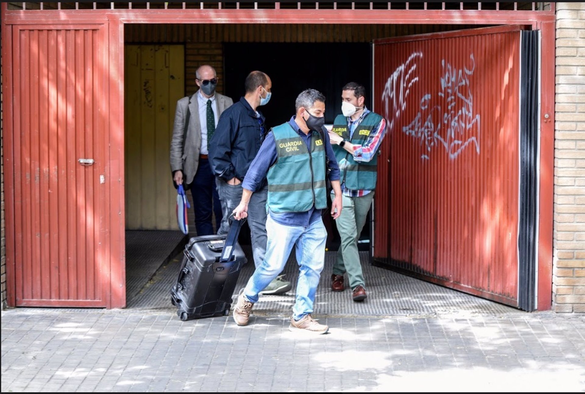 Registro del domicilio de Rafael Rubio por parte de la UCO. Foto: JORGE GIL/EP - 