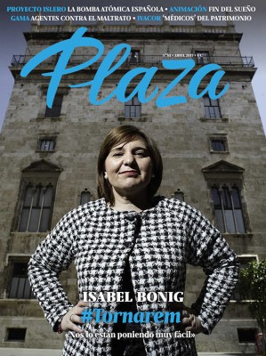 Isabel Bonig, portada de la revista Plaza de abril