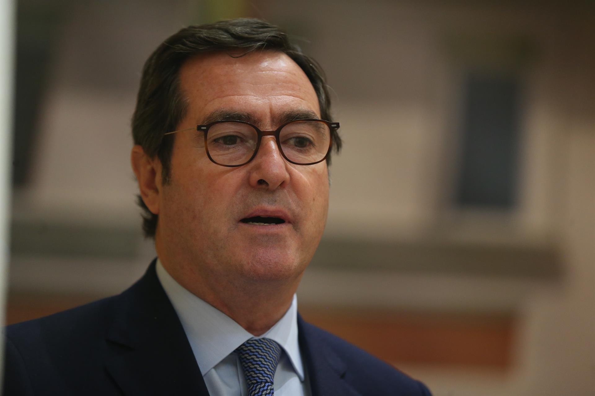 El presidente de la Fundación CEOE, Antonio Garamendi . FOTO: Cézaro De Luca/Europa Press - 