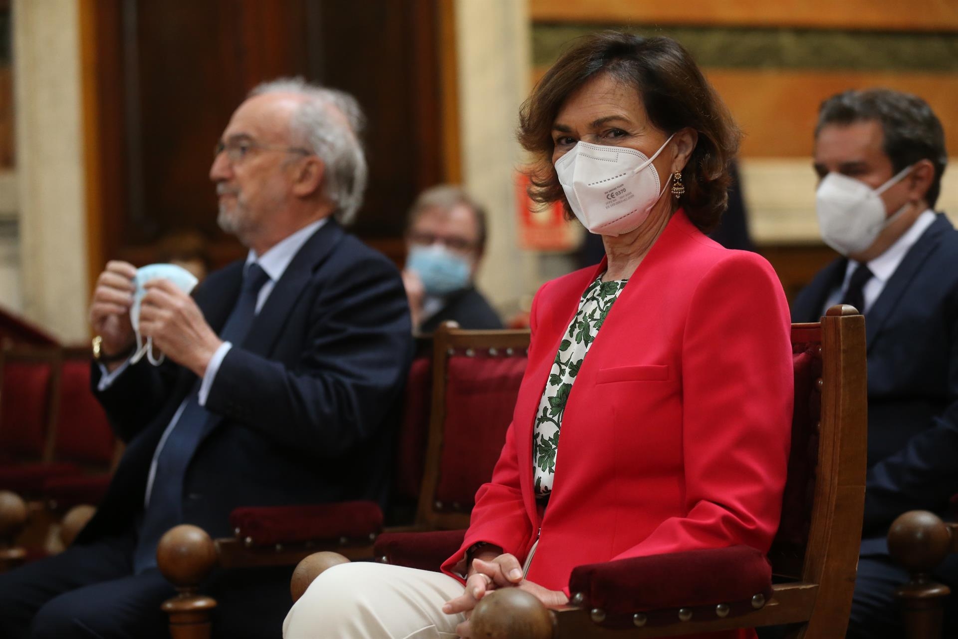 Carmen Calvo. Foto: ISABEL INFANTES/EP - 