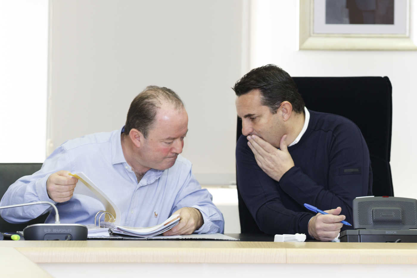 Bernabé Cano, a la derecha de la imagen. Foto: PEPE OLIVARES. - 