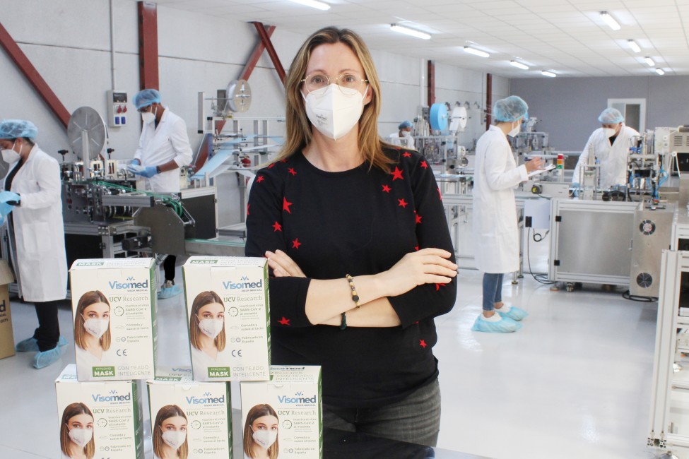 Maravilla Viudes, gerente de Visor Medical. Foto: AP - 