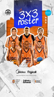 Valencia Basket, primer club español de élite en competir en baloncesto 3x3
