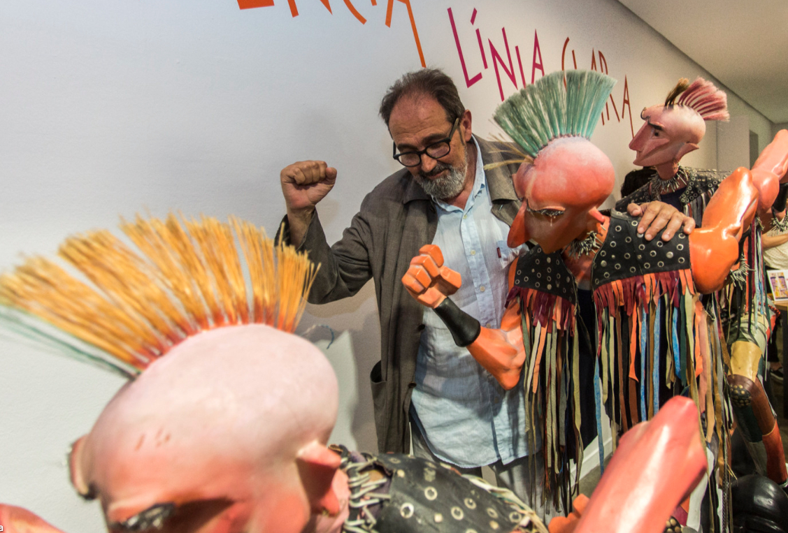 Sento, con los 'punkis' de su falla de 1987 (EVA MÁÑEZ) - 