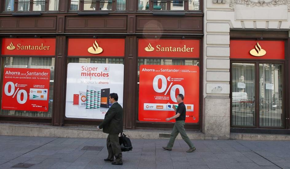 La rentabilidad por dividendo del Banco Santander alcanza el 17% este año