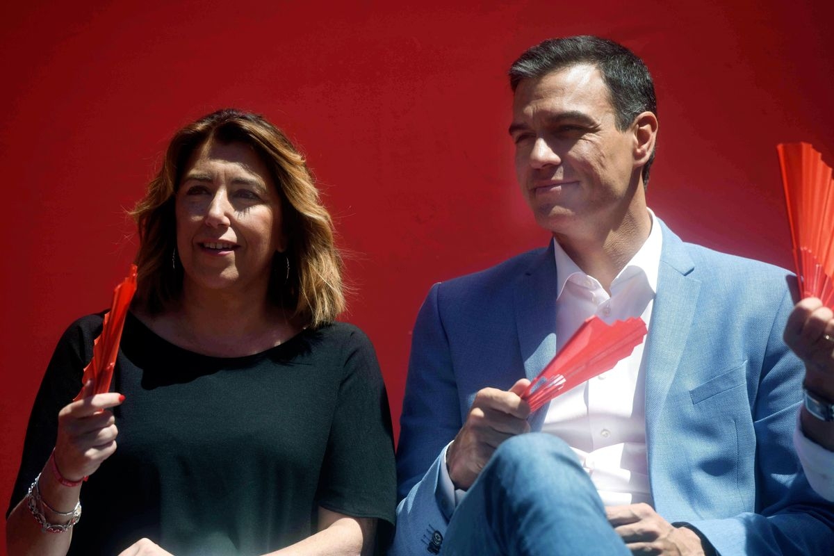 Susana Díaz y Pedro Sánchez en un acto de 2019. Foto: EFE - 